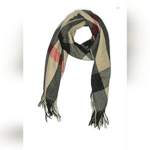 Burberry Beige and Black Checkered Scarf